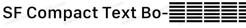 SF Compact Text Bo字体转换